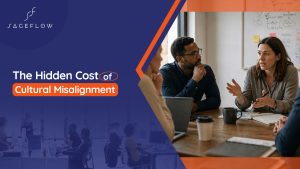 Business leaders discussing cultural misalignment during a team meeting to improve workplace culture and organisational performance.